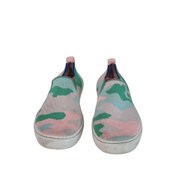 Rothy's The Kids Sneaker Size 2 Cotton Candy Camo Fabric Slip On Casual Shoes - Picture 11 of 12